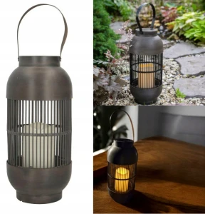 Lampka solarna LED 33 cm - latarenka ogrodowa z czujnikiem zmierzchu