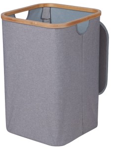 Kosz na pranie 60 L Bambus grey