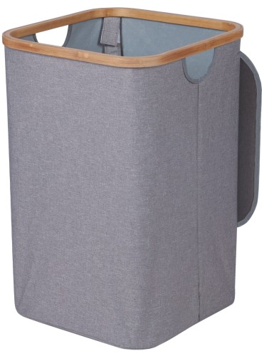 Kosz na pranie 60 L Bambus grey